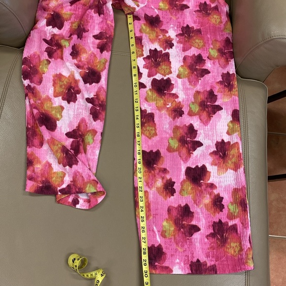 Bar III Pink Floral 2 Piece Pants Set - M - Picture 13 of 14